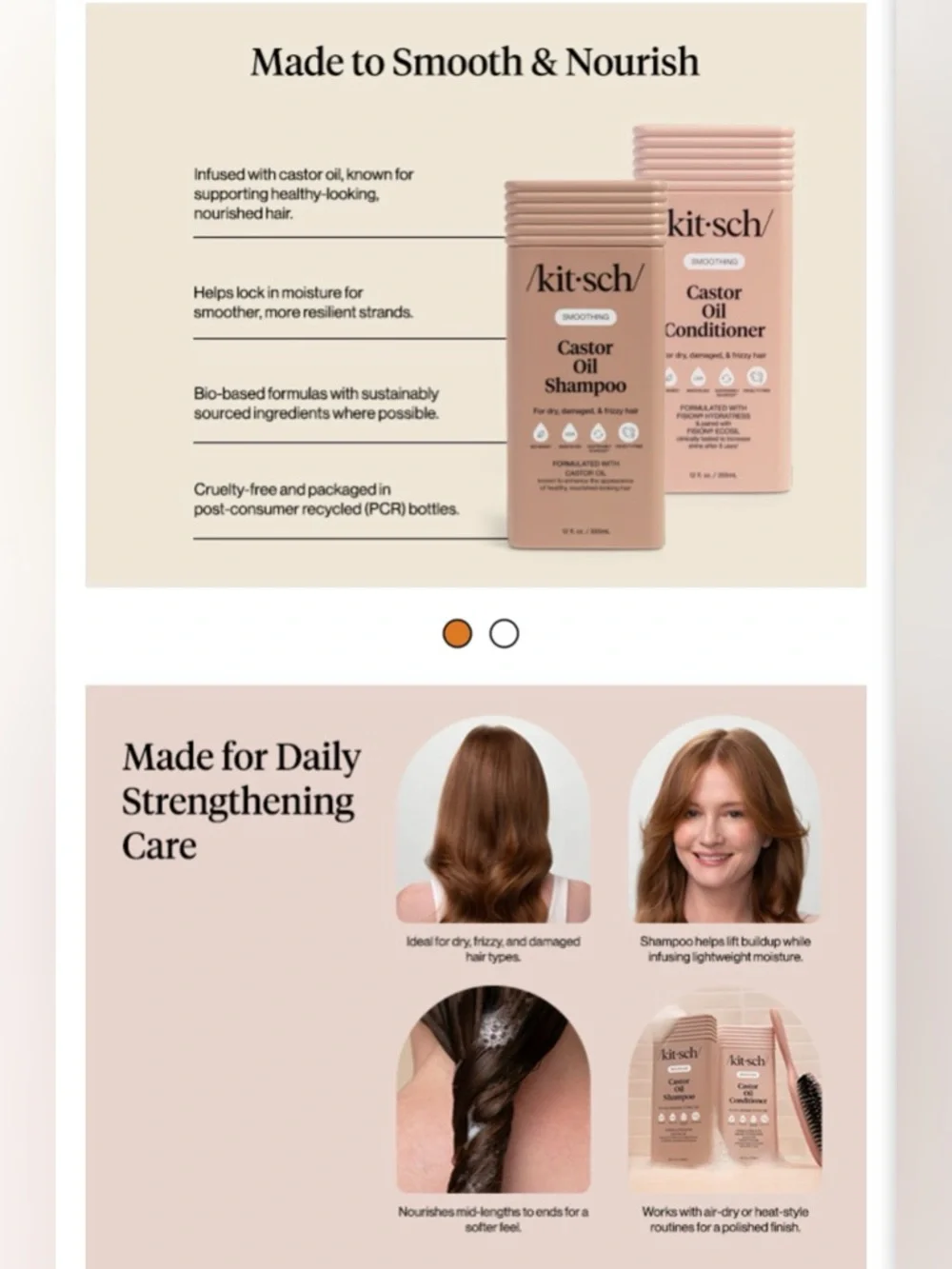 Kitsch Castor Oil Shampoo & Conditioner